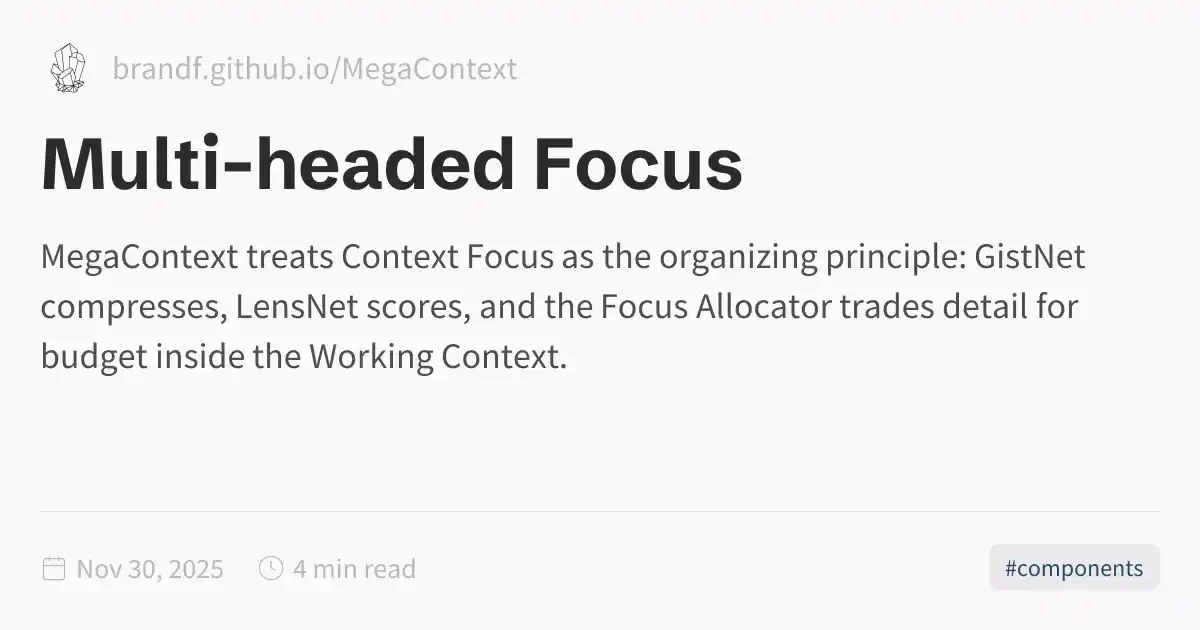 Multi-headed Focus